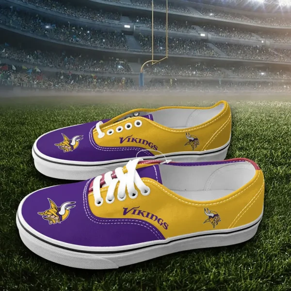 Minnesota Vikings Vans Lace Shoes SPTVANLS021 - Image 2