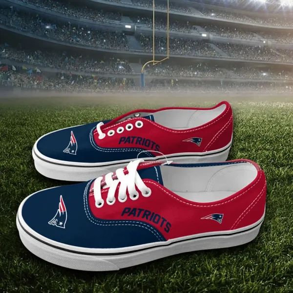 New England Patriots Vans Lace Shoes SPTVANLS022 - Image 2