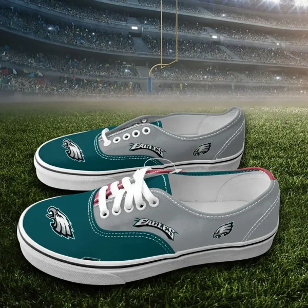 Philadelphia Eagles Vans Lace Shoes SPTVANLS026 - Image 2