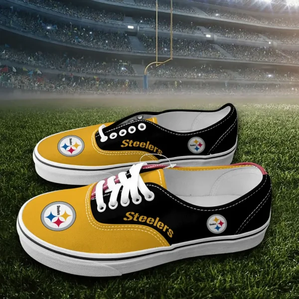 Pittsburgh Steelers Vans Lace Shoes SPTVANLS027 - Image 2