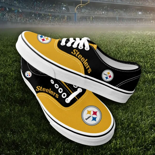 Pittsburgh Steelers Vans Lace Shoes SPTVANLS027