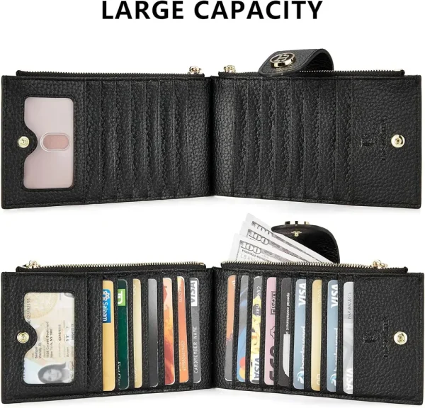 Pittsburgh Steelers Leather Wallets RFID Blocking Slim Bifold Purse Card Holder with Zipper Pocket SPTLWBSCSZP006 - Image 8