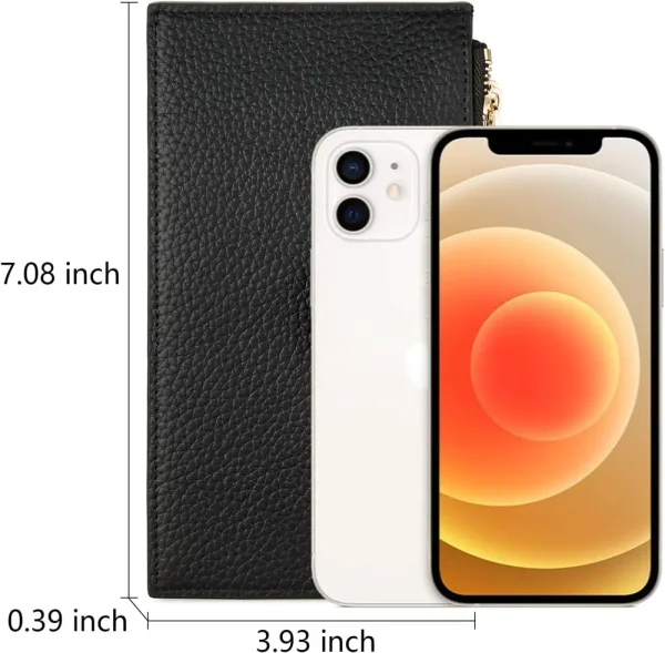 Chicago Bears Leather Wallets RFID Blocking Slim Bifold Purse Card Holder with Zipper Pocket SPTLWBSCSZP028 - Image 15
