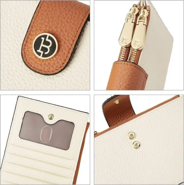 Buffalo Bills Leather Wallets RFID Blocking Slim Bifold Purse Card Holder with Zipper Pocket SPTLWBSCSZP029 - Image 12