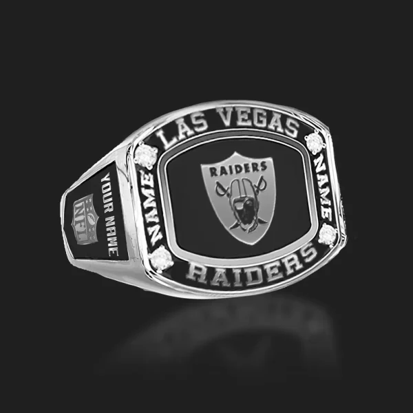Las Vegas Raiders Ring High Quality 925 Sterling Silver | 18K Gold | 18K Rose Gold SPT925RING017 - Image 2