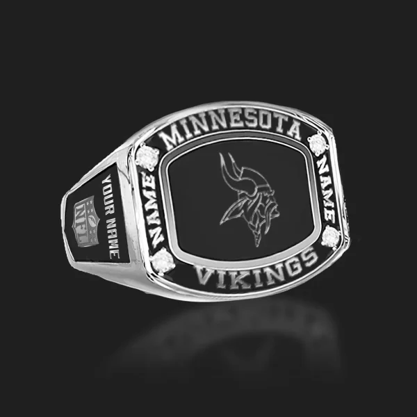 Minnesota Vikings Ring High Quality 925 Sterling Silver | 18K Gold | 18K Rose Gold SPT925RING021 - Image 2