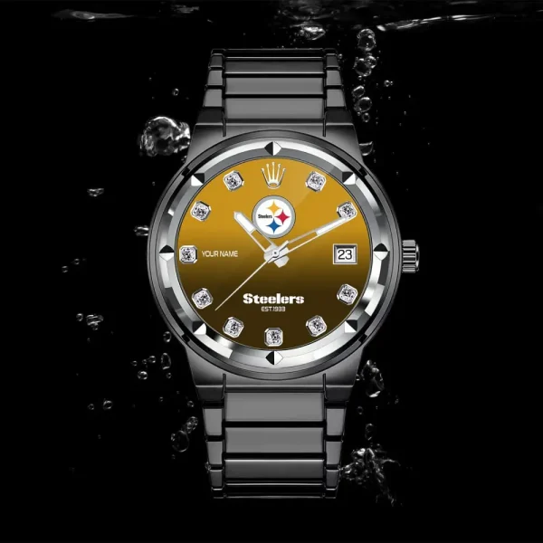 Pittsburgh Steelers VITWATI275 Stainless Steel Watches - Image 2