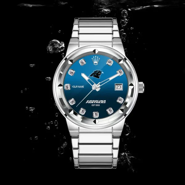 Carolina Panthers VITWATI253 Stainless Steel Watches
