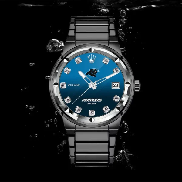 Carolina Panthers VITWATI253 Stainless Steel Watches - Image 2