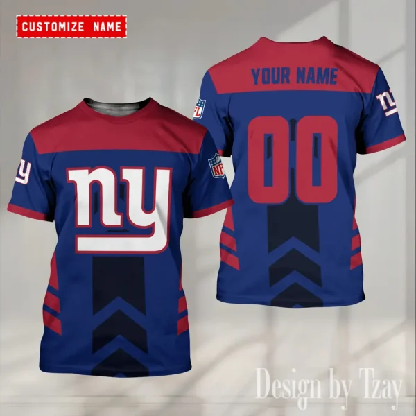 New York Giants Summer Fashion Casual T-Shirt Gift For Sport Fans AZTS1010