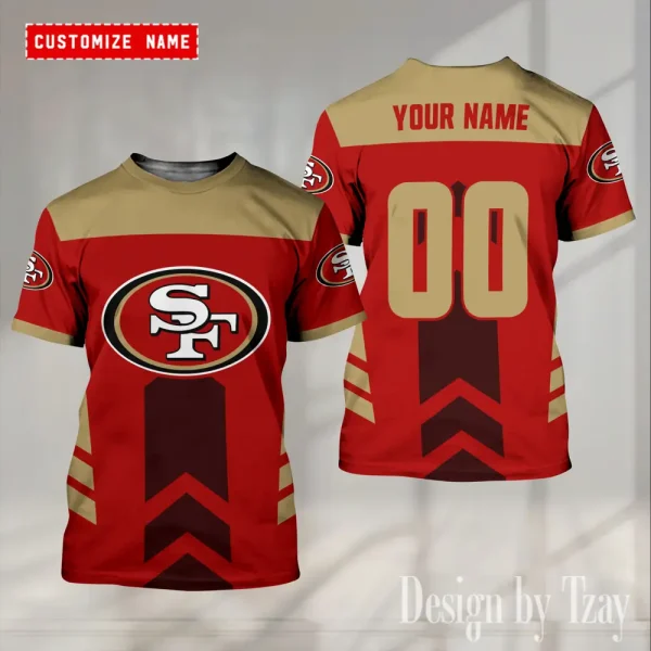 San Francisco 49ers Summer Fashion Casual T-Shirt Gift For Sport Fans AZTS1014