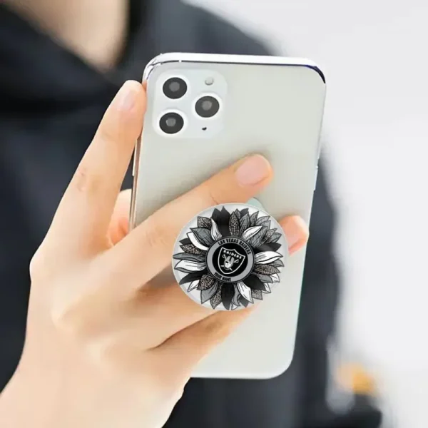 Las Vegas Raiders Flowers Flip Grip Phone Holder Gift For Fans