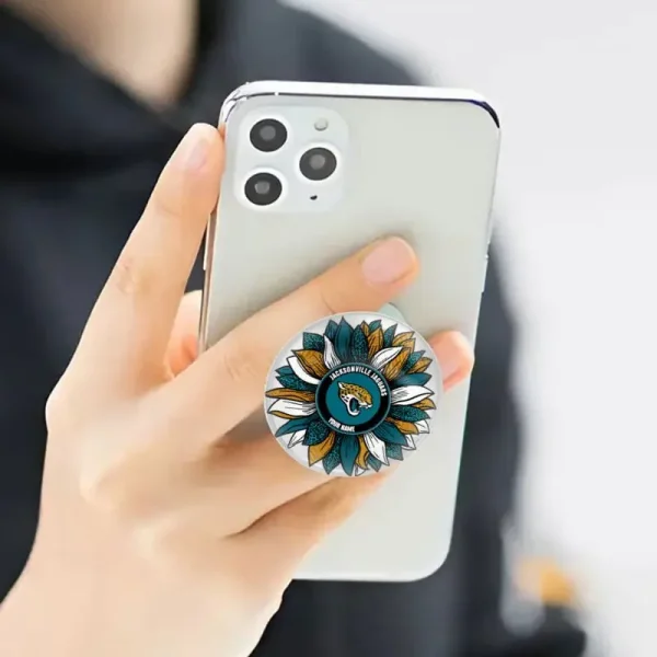 Jacksonville Jaguars Flowers Flip Grip Phone Holder Gift For Fans