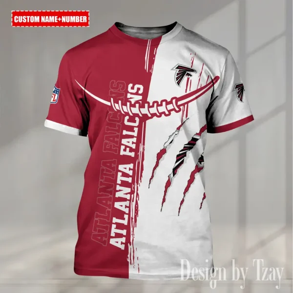 Atlanta Falcons Summer Fashion Casual T-Shirt Gift For Sport Fans AZTS1020 - Image 2