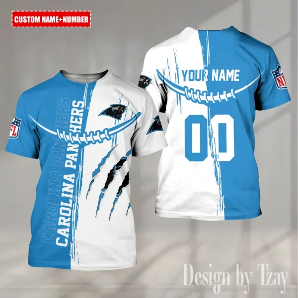 Carolina Panthers Summer Fashion Casual T-Shirt Gift For Sport Fans AZTS1023
