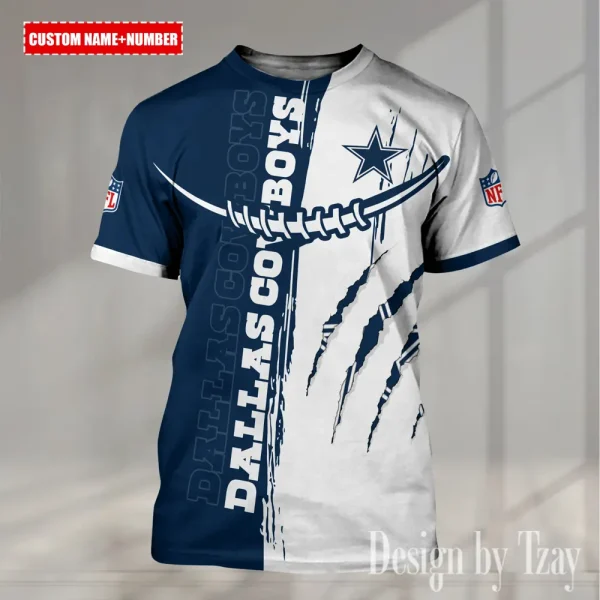 Dallas Cowboys Summer Fashion Casual T-Shirt Gift For Sport Fans AZTS1027 - Image 2