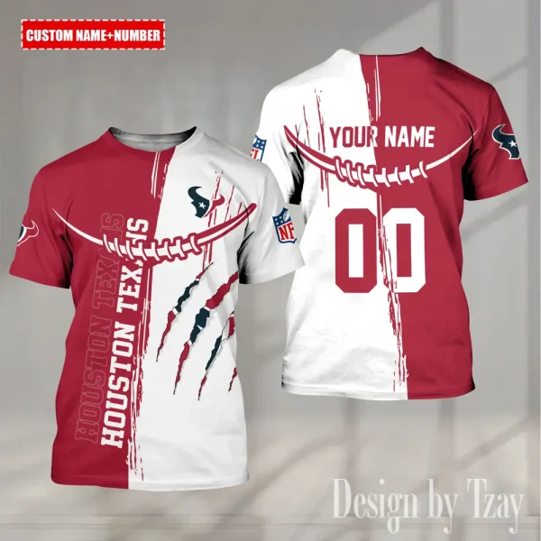 Houston Texans Summer Fashion Casual T-Shirt Gift For Sport Fans AZTS1031