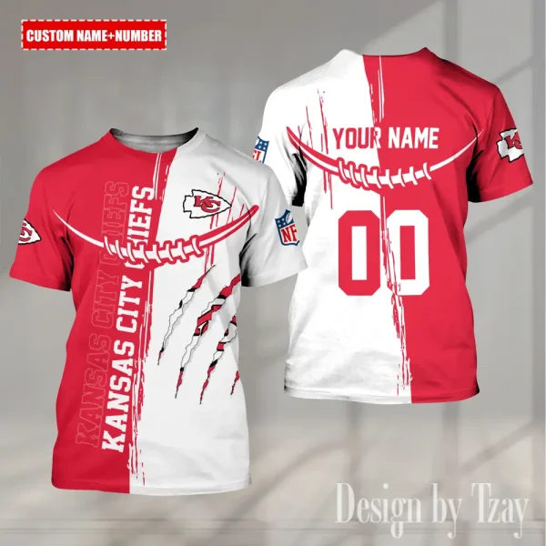 Kansas City Chiefs Summer Fashion Casual T-Shirt Gift For Sport Fans AZTS1034