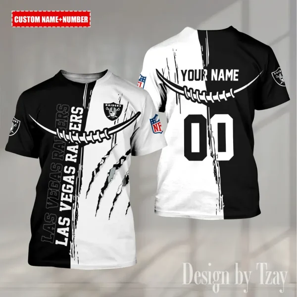 Las Vegas Raiders Summer Fashion Casual T-Shirt Gift For Sport Fans AZTS1035