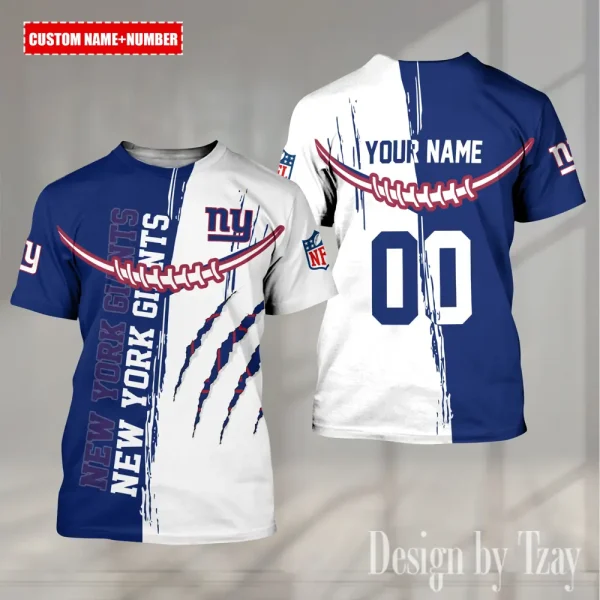 New York Giants Summer Fashion Casual T-Shirt Gift For Sport Fans AZTS1042