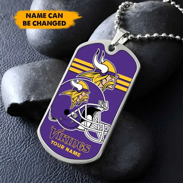 Minnesota Vikings New Dog Tag Necklace SPTDOGTNL005 - Image 2
