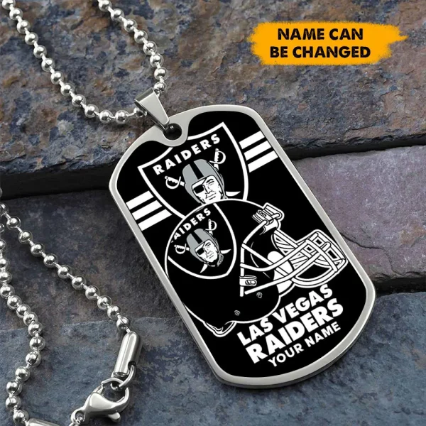 Las Vegas Raiders New Dog Tag Necklace SPTDOGTNL008