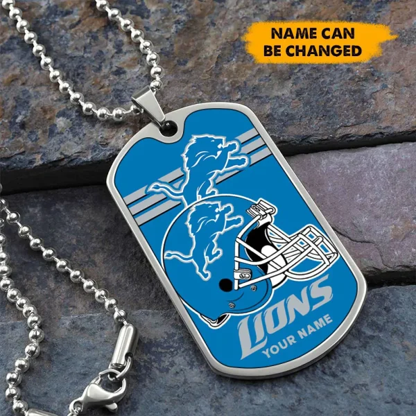 Detroit Lions New Dog Tag Necklace SPTDOGTNL016
