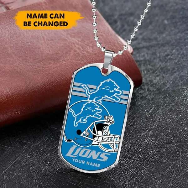 Detroit Lions New Dog Tag Necklace SPTDOGTNL016 - Image 3