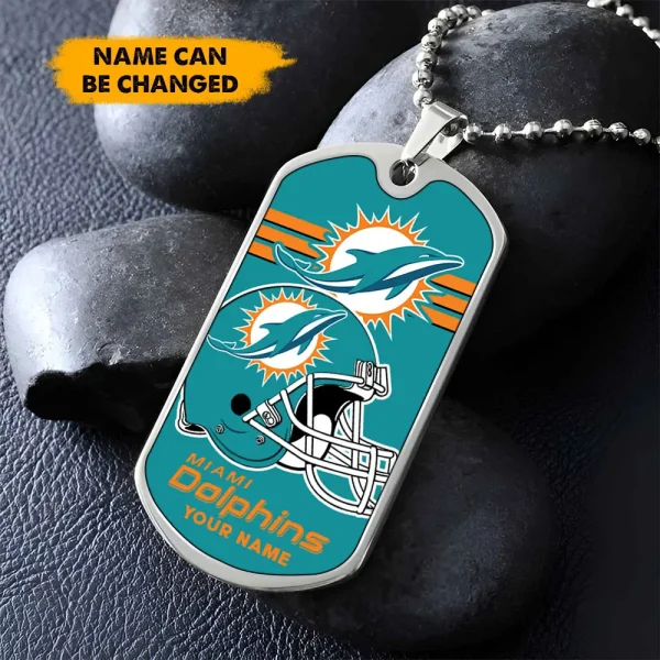Miami Dolphins New Dog Tag Necklace SPTDOGTNL018 - Image 2