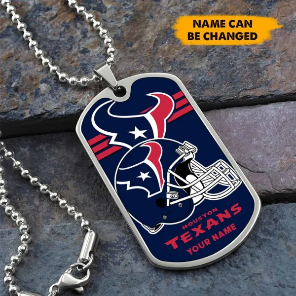 Houston Texans New Dog Tag Necklace SPTDOGTNL021