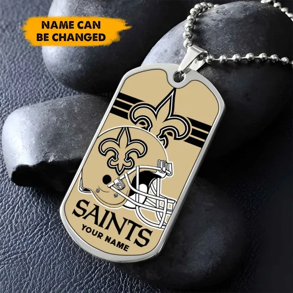 New Orleans Saints New Dog Tag Necklace SPTDOGTNL023 - Image 2
