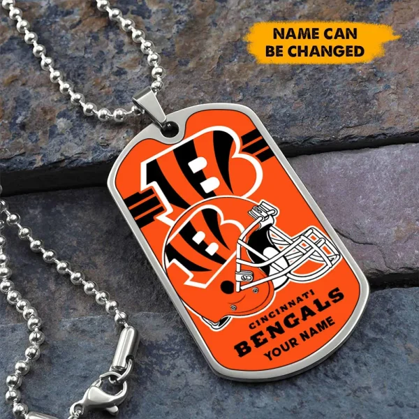 Cincinnati Bengals New Dog Tag Necklace SPTDOGTNL024