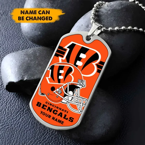 Cincinnati Bengals New Dog Tag Necklace SPTDOGTNL024 - Image 2