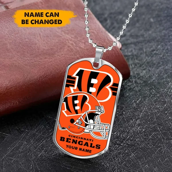 Cincinnati Bengals New Dog Tag Necklace SPTDOGTNL024 - Image 3