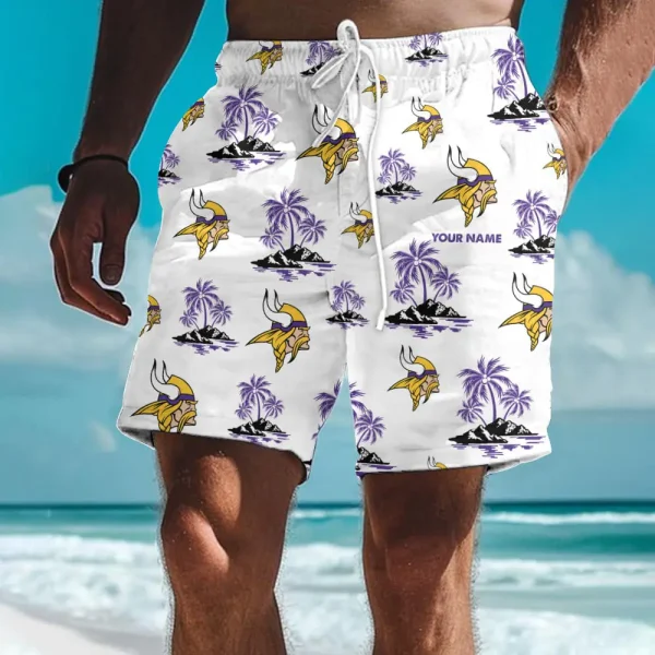 Minnesota Vikings Summer Pattern Men Short Pants