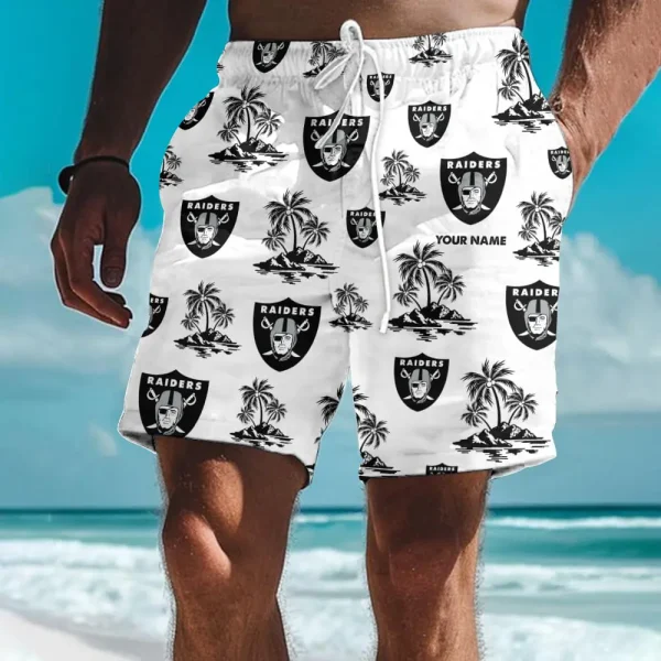Las Vegas Raiders Summer Pattern Men Short Pants
