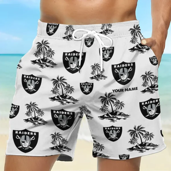 Las Vegas Raiders Summer Pattern Men Short Pants - Image 2