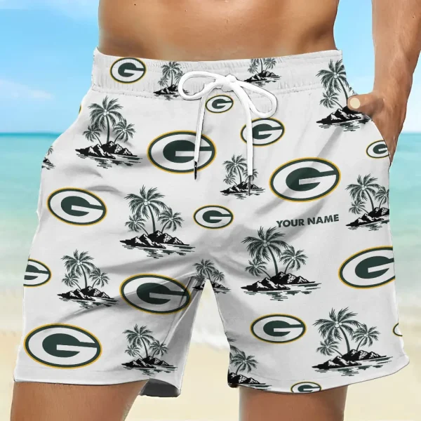Green Bay Packers Summer Pattern Men Short Pants - Image 2