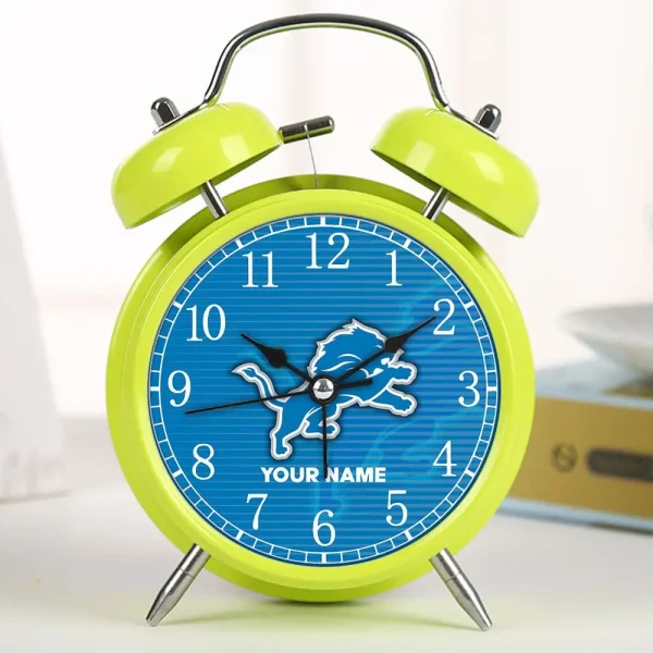 Detroit Lions Color Alarm Clock Custom - Image 2