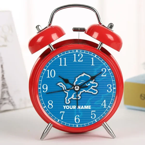 Detroit Lions Color Alarm Clock Custom - Image 3
