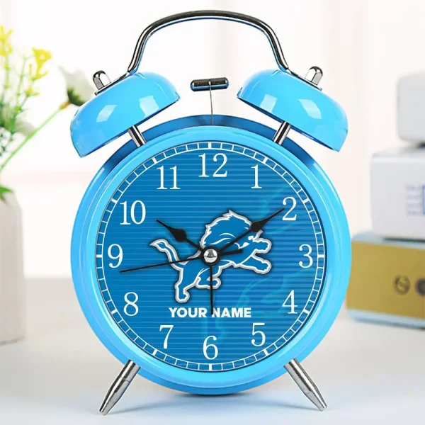 Detroit Lions Color Alarm Clock Custom