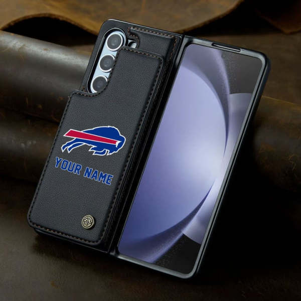 Buffalo Bills Leather Case Kickstand Card Holder Double Magnetic Clasp SPTLCCHDM022 - Image 2