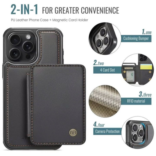 Pittsburgh Steelers Leather Case Kickstand Card Holder Double Magnetic Clasp SPTLCCHDM024 - Image 7