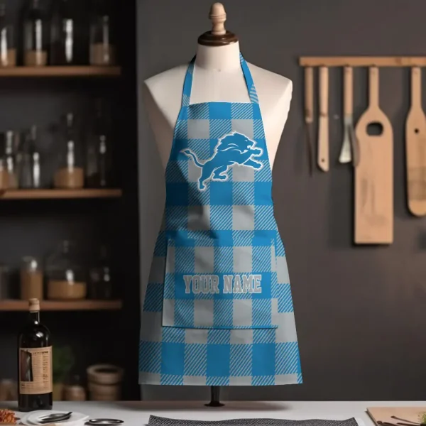Detroit Lions New Personalized BBQ Apron SPTBBQAPRON011