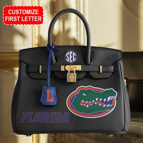 Florida Gators Birkin Style Premium Leather Bag SPTBIRKINBAG033 - Image 2