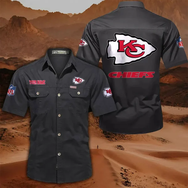 Kansas City Chiefs PURLSC016 Military Cargo Cotton Shirts - Image 2