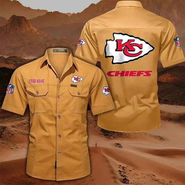 Kansas City Chiefs PURLSC016 Military Cargo Cotton Shirts - Image 10