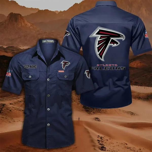Atlanta Falcons PURLSC002 Military Cargo Cotton Shirts - Image 3