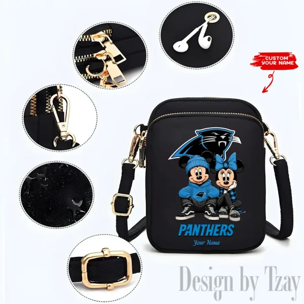 Carolina Panthers New Style 2025 Ladies Crossbody Bag With Adjustable Strap S9CBB315 - Image 2