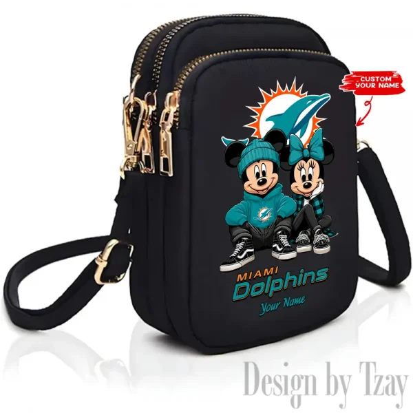 Miami Dolphins New Style 2025 Ladies Crossbody Bag With Adjustable Strap S9CBB330